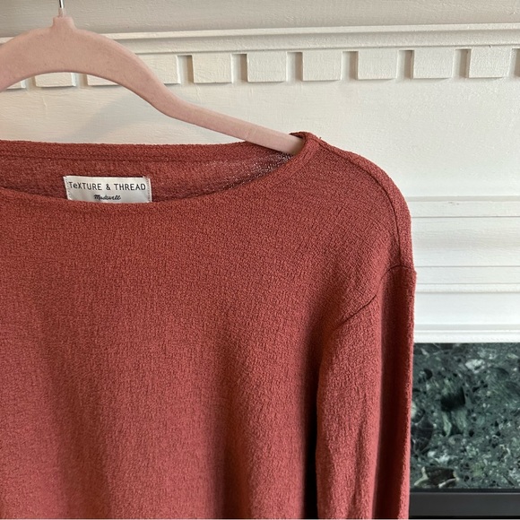 Madewell Texture & Thread Ruffle-Cuff Top size medium - Picture 9 of 9